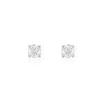 Boucles D'oreilles Puces One Or Blanc Diamants - Clous d'oreilles Homme | Histoire d&rsquo;Or