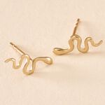 Boucles D'oreilles Puces Serafino Or Jaune - Clous d'oreilles Femme | Histoire d&rsquo;Or