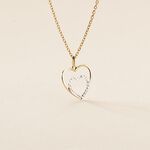 Pendentif Eudocie Double Coeurs Or Bicolore - Pendentifs Femme | Histoire d&rsquo;Or