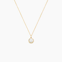 Collier Adil Or Jaune Oxyde De Zirconium