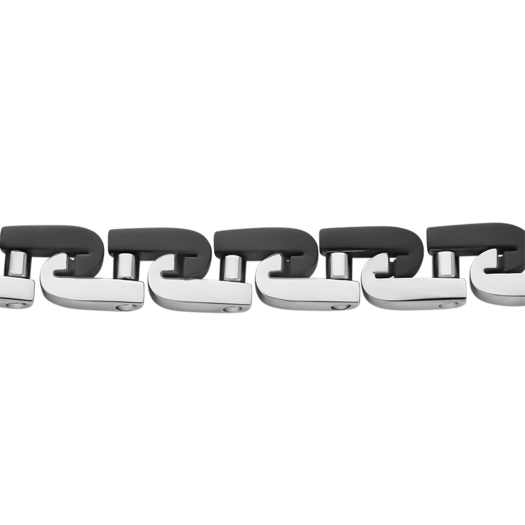 Bracelet Jourdan Wild Acier Blanc Et Noir - Bracelets Homme | Histoire d’Or