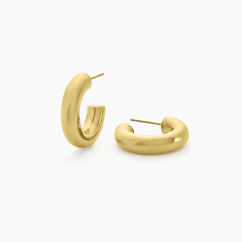Créoles Cassis Acier Jaune - Boucles d'oreilles créoles Femme | Histoire d’Or