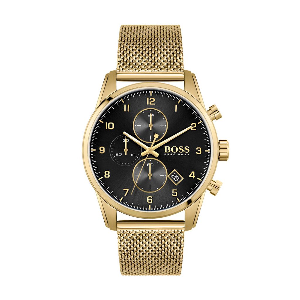 Montre Boss Skymaster Noir - Montres Homme | Histoire d’Or