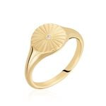 Chevali&egrave;re Plaqu&eacute; Or Florenz Oxyde De Zirconium - Bagues solitaires Femme | Histoire d&rsquo;Or