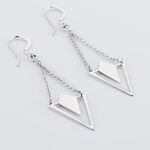 Boucles D'oreilles Pendantes Tylee Argent Blanc - Boucles d'oreilles fantaisie Femme | Histoire d&rsquo;Or