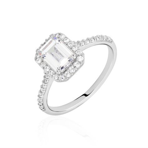 Bague Solitaire Cadmos Argent Blanc Oxyde De Zirconium - Bagues solitaires Femme | Histoire d’Or