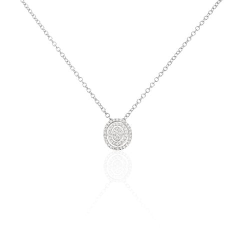 Collier Fidjy Argent Blanc Oxyde De Zirconium - Colliers fantaisie Femme | Histoire d&rsquo;Or