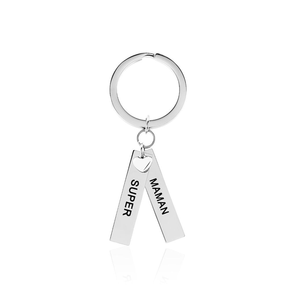Porte Clefs Galmiere Acier Blanc - Autres bijoux Femme | Histoire d&rsquo;Or