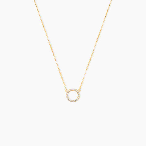 Collier Lim Or Jaune Oxyde De Zirconium - Id&eacute;es cadeaux Femme | Histoire d&rsquo;Or