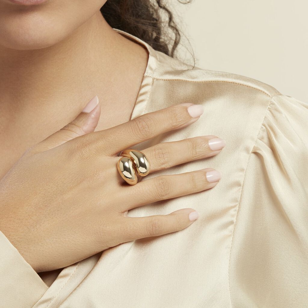 Bague Nelsie Plaqué Or Doré - Bagues Femme | Histoire d’Or