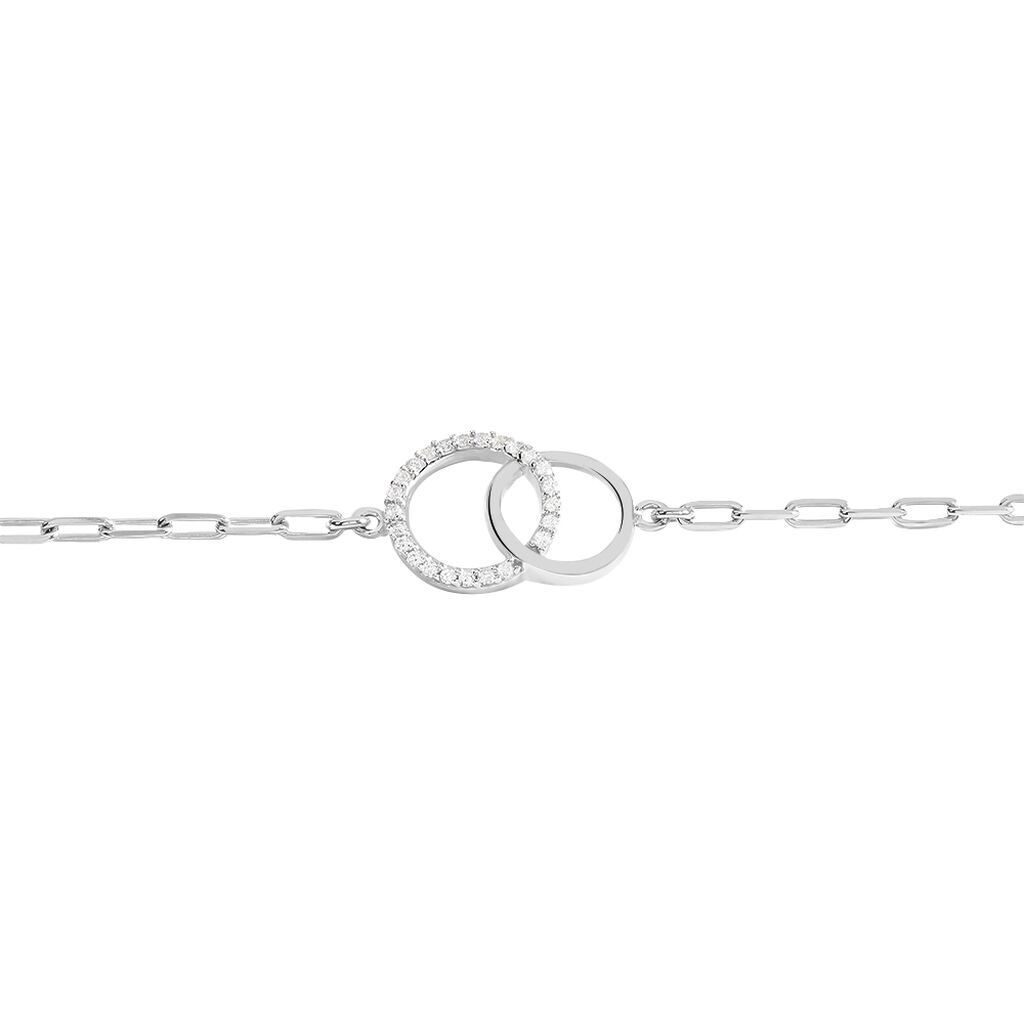 Bracelet Isabel Argent Blanc Oxyde De Zirconium - Bracelets Femme | Histoire d’Or