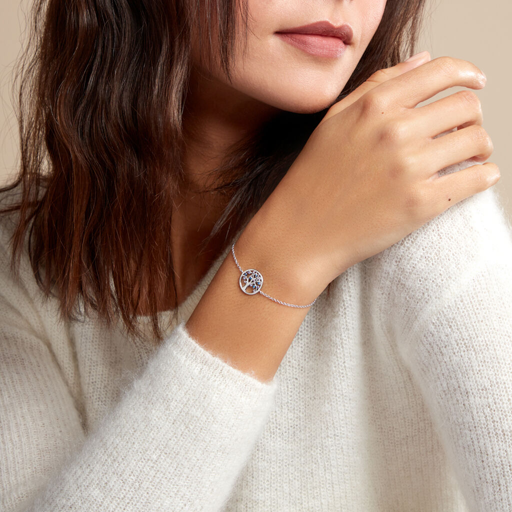 Bracelet Alive Argent Blanc Oxyde De Zirconium - Bracelets Femme | Histoire d’Or