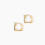 Cr&eacute;oles Beathag Argent Dor&eacute; A L'Or 750/1000 - Boucles d'oreilles cr&eacute;oles Femme | Histoire d&rsquo;Or