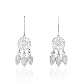Boucles D'oreilles Pendantes Ida Argent Blanc - Boucles d'oreilles fantaisie Femme | Histoire d’Or