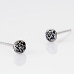 Boucles D'oreilles Puces Teani Or Blanc Diamant - Clous d'oreilles Femme | Histoire d&rsquo;Or