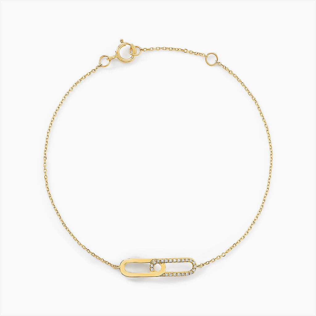 Bracelet Infinite Love Or Jaune Diamant - Bracelets Femme | Histoire d&rsquo;Or