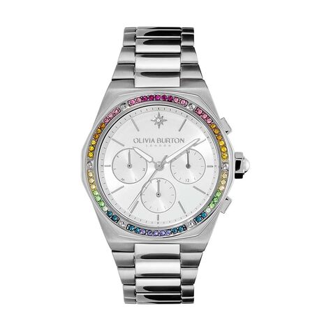 Montre Olivia Burton Hexa Multifonction Argent&eacute; - Montres Femme | Histoire d&rsquo;Or