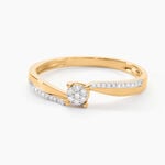 Bague Callysta Or Jaune Diamant - Bagues avec pierre Femme | Histoire d&rsquo;Or