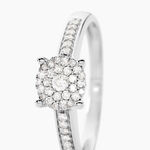 Bague Serena Or Blanc Diamant - Bagues solitaires Femme | Histoire d&rsquo;Or