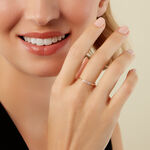 Alliance Octavian Or Jaune Diamant Synth&eacute;tique - Alliances Femme | Histoire d&rsquo;Or