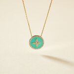 Collier Or Jaune Sweet Rosace Oxyde De Zirconium - Colliers Femme | Histoire d&rsquo;Or