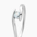 Bague Tiphaine Or Blanc Topaze - Bagues solitaires Femme | Histoire d’Or