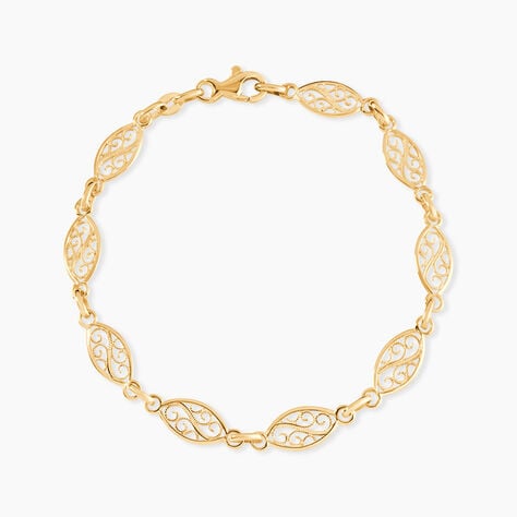 Bracelet Maille Acanty Or Jaune - Bracelets cha&icirc;ne Femme | Histoire d&rsquo;Or
