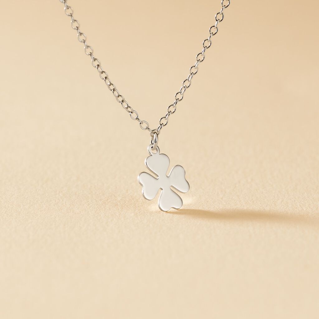 Collier Naomie Argent Blanc - Colliers fantaisie Femme | Histoire d&rsquo;Or