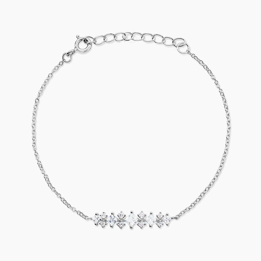 Bracelet Monique Argent Blanc Oxyde De Zirconium