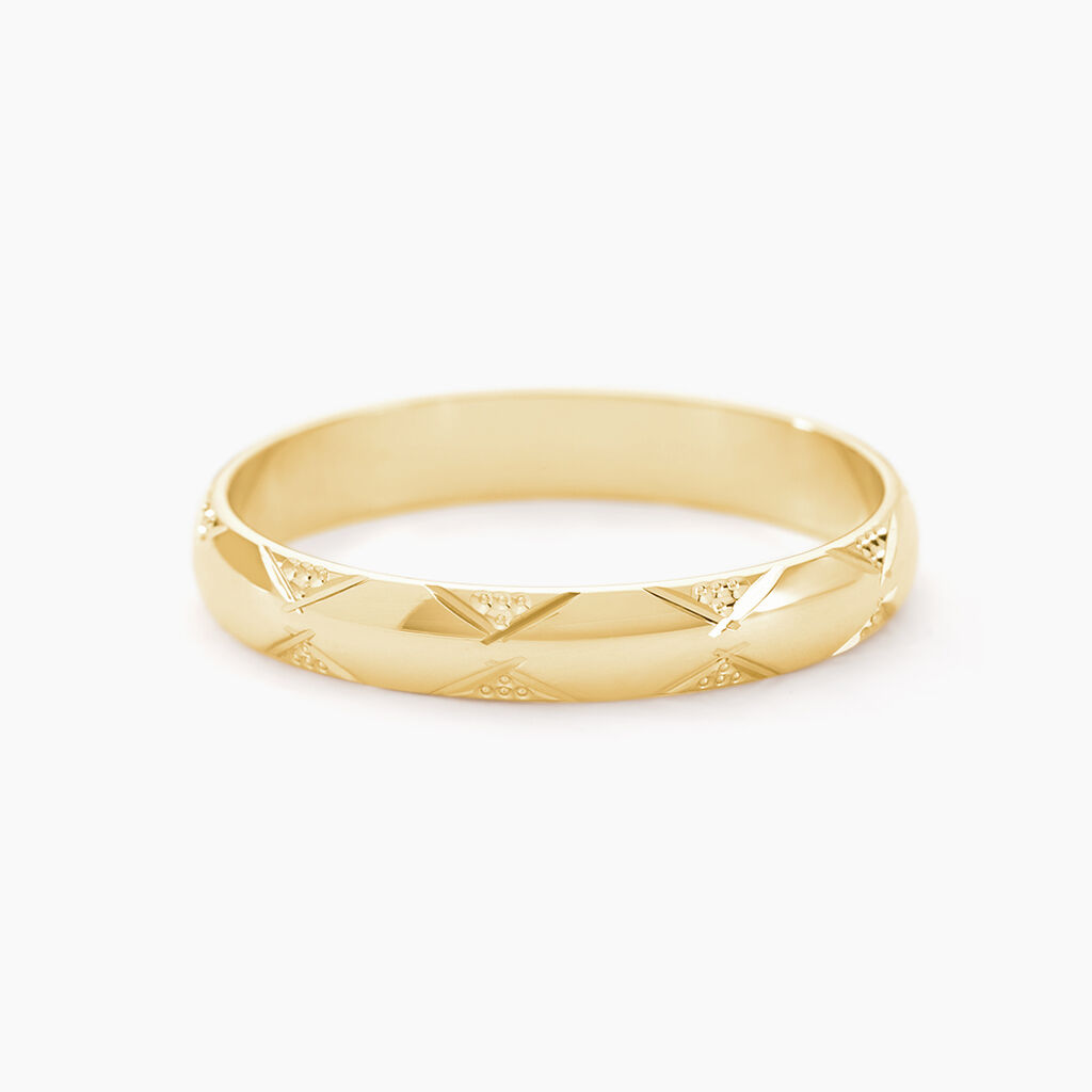 Alliance Harmonie Demi Jonc Classique Or Jaune - Alliances Famille | Histoire d’Or