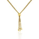 Collier Sautoir Acier Dor&eacute; Nanaia - Sautoirs Femme | Histoire d&rsquo;Or