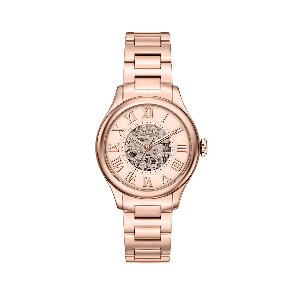 Montre Fossil Gilmore Automatic Rose - F&ecirc;te des m&egrave;res Femme | Histoire d&rsquo;Or