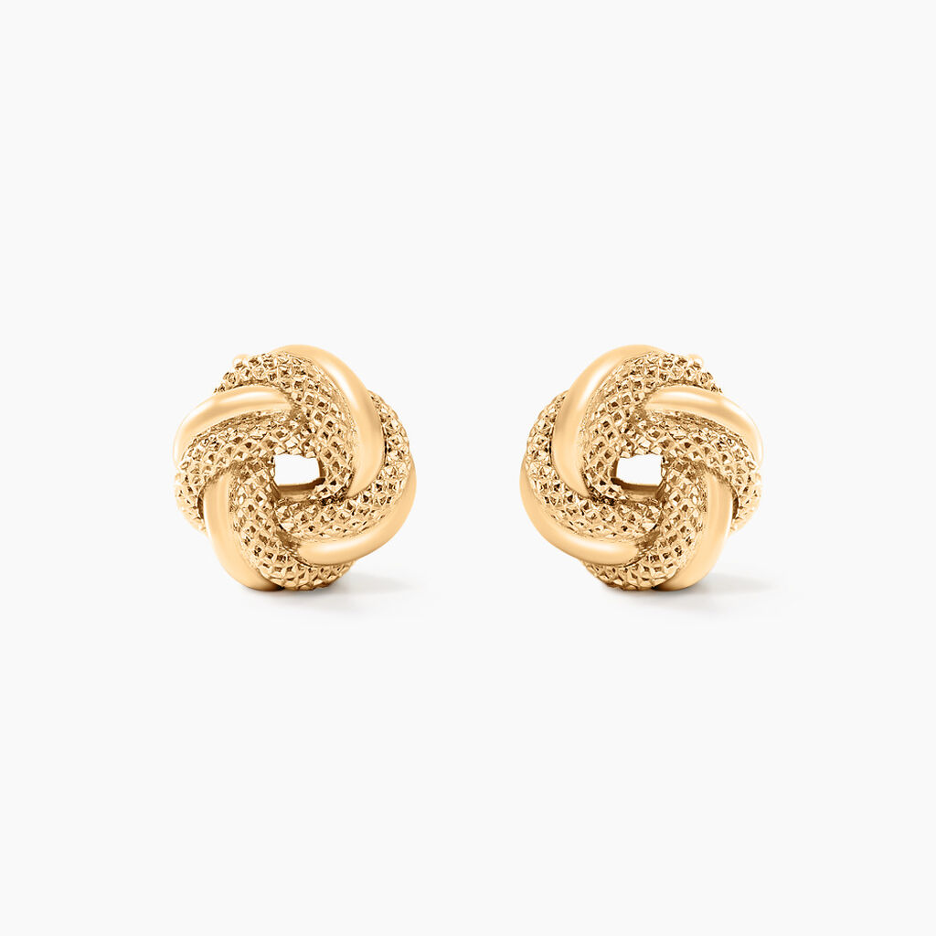 Boucles D'oreilles Puces Or Jaune Campanula - Clous d'oreilles Femme | Histoire d&rsquo;Or