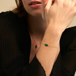 Bracelet Elisud Or Dor&eacute; Malachite - Bracelets Femme | Histoire d&rsquo;Or