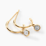 Cr&eacute;oles Mon 1er Diamant Or Jaune Diamant - Boucles d'oreilles cr&eacute;oles Femme | Histoire d&rsquo;Or