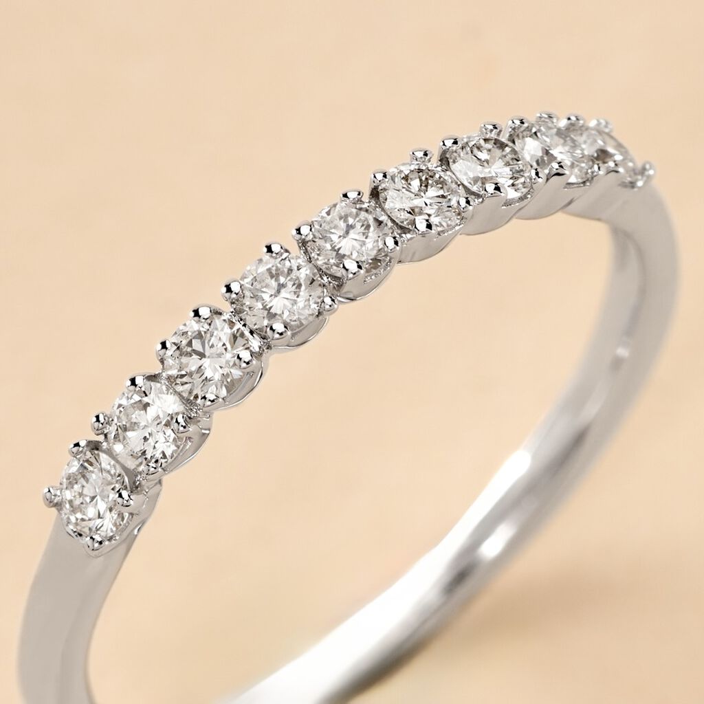 Bague Hera Or Blanc Diamant - Alliances Femme | Histoire d’Or