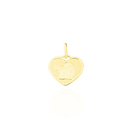 Pendentif Ange Coeur Or Jaune - Pendentifs Baptême Famille | Histoire d’Or