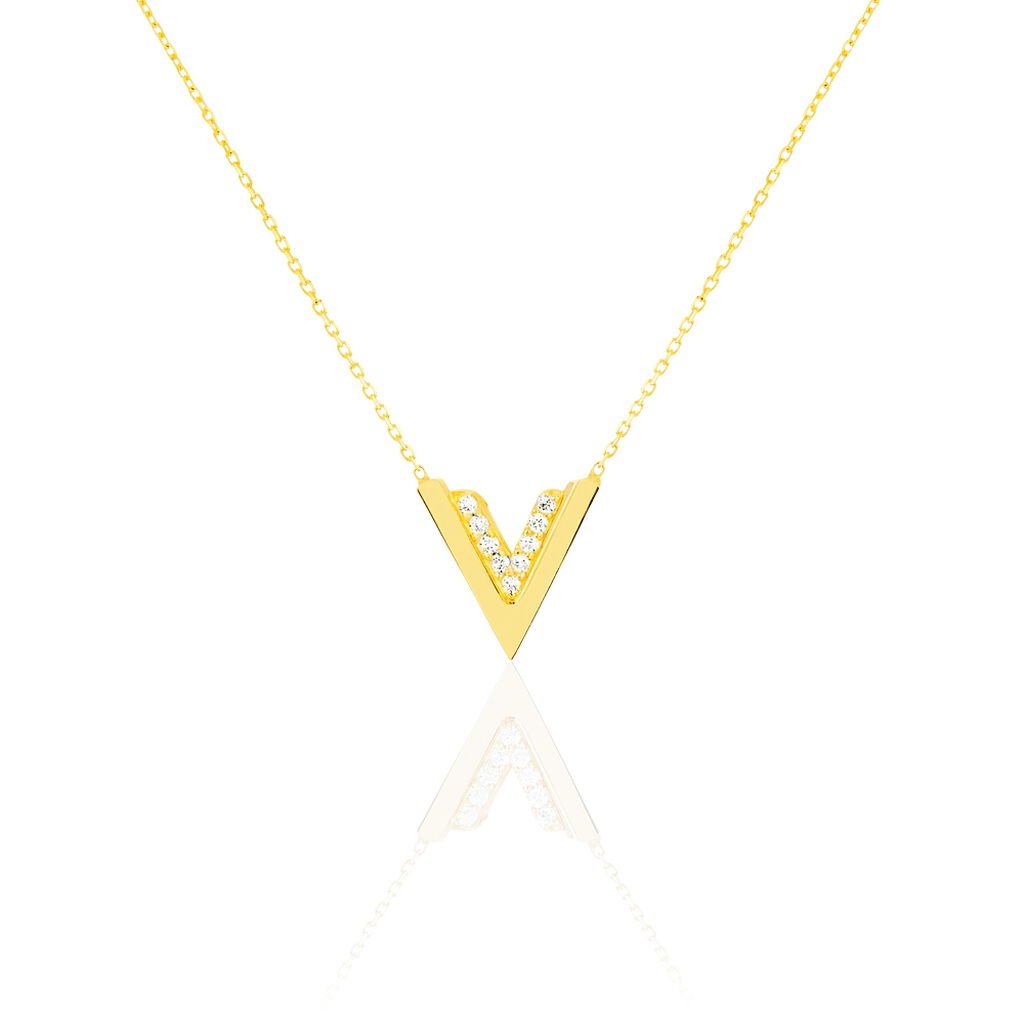 Collier Dao Or Jaune Oxyde De Zirconium - Colliers Femme | Histoire d’Or