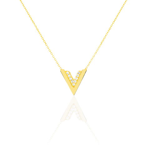 Collier Dao Or Jaune Oxyde De Zirconium - Colliers Femme | Histoire d’Or