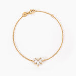 Bracelet Amazonia Plaqu&eacute; Or Jaune Oxyde De Zirconium - Bracelets Femme | Histoire d&rsquo;Or