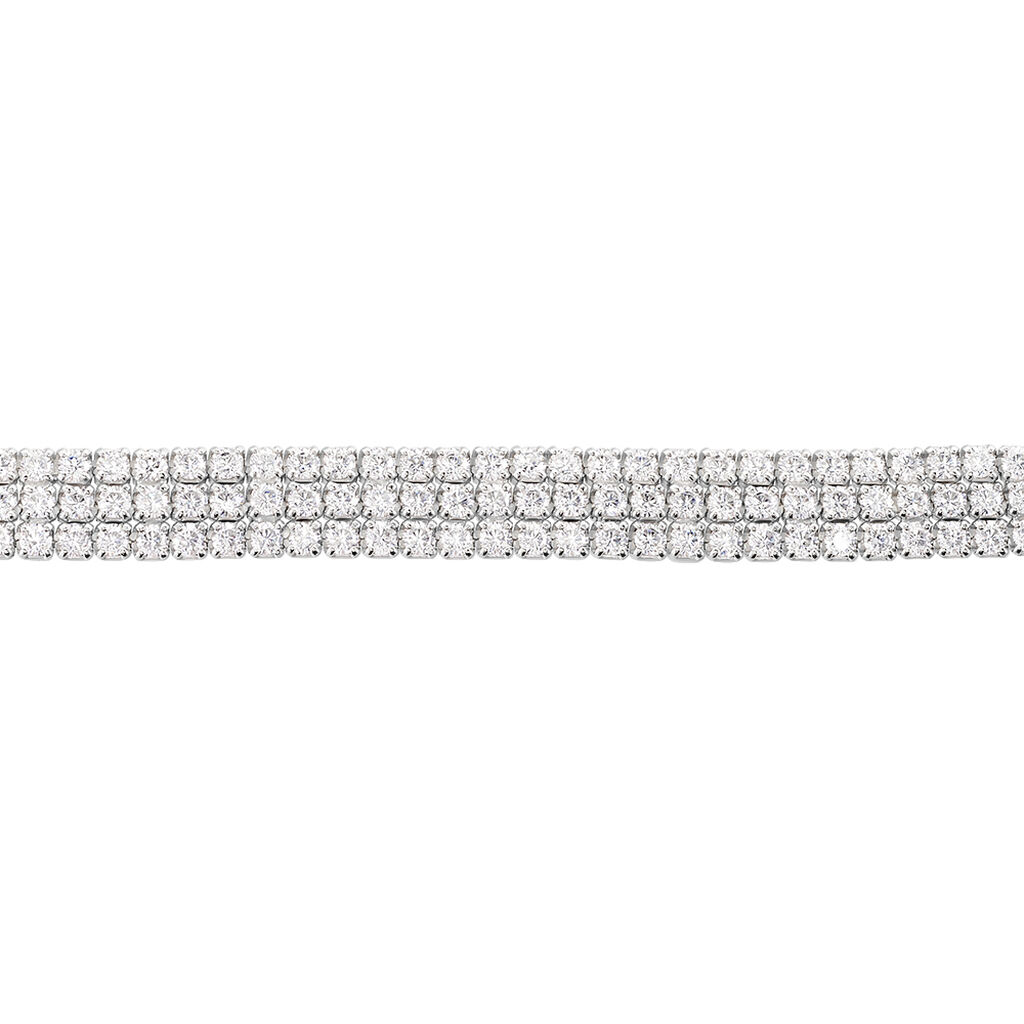 Bracelet Anthia Argent Blanc Oxyde De Zirconium - Bracelets Femme | Histoire d&rsquo;Or