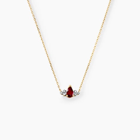 Collier Moss Or Jaune Rubis Diamant - Colliers Femme | Histoire d’Or