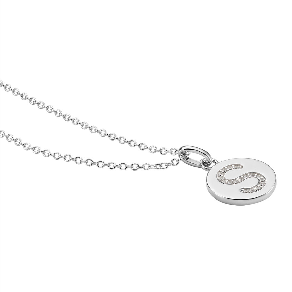 Collier Argent Eugenien Oxydes De Zirconium - Colliers fantaisie Femme | Histoire d’Or