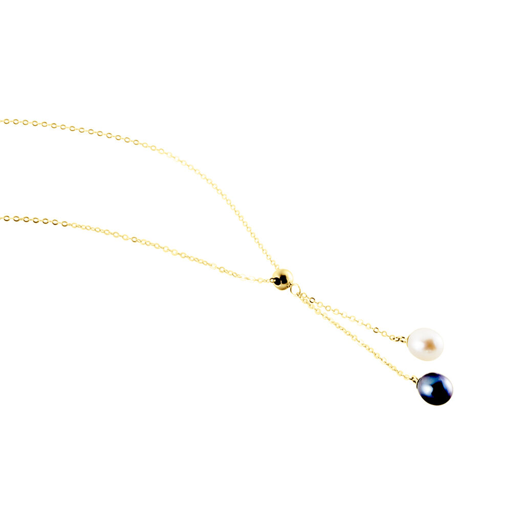 Collier Or Jaune Brayann Perles De Culture - Colliers Femme | Histoire d’Or