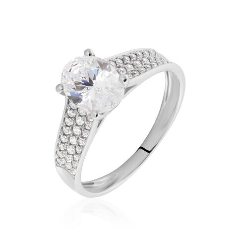 Bague Or Blanc Morganenn Oxyde - Bagues solitaires Femme | Histoire d’Or