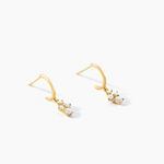 Cr&eacute;oles Sparkle Or Jaune Oxyde De Zirconium - Boucles d'oreilles cr&eacute;oles Femme | Histoire d&rsquo;Or