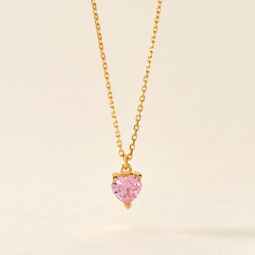 Collier Plaqu&eacute; Or Carpantus Oxyde De Zirconium - F&ecirc;te des m&egrave;res Femme | Histoire d&rsquo;Or