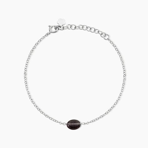 Bracelet Evren Argent Blanc Pierre De Synthese - Bracelets Femme | Histoire d&rsquo;Or