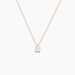 Collier Solitaire Argent Rose Lylwenn Oxyde De Zirconium - Colliers fantaisie Femme | Histoire d’Or