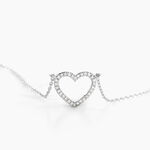 Collier Sloanne Or Blanc Diamant - Colliers Femme | Histoire d&rsquo;Or